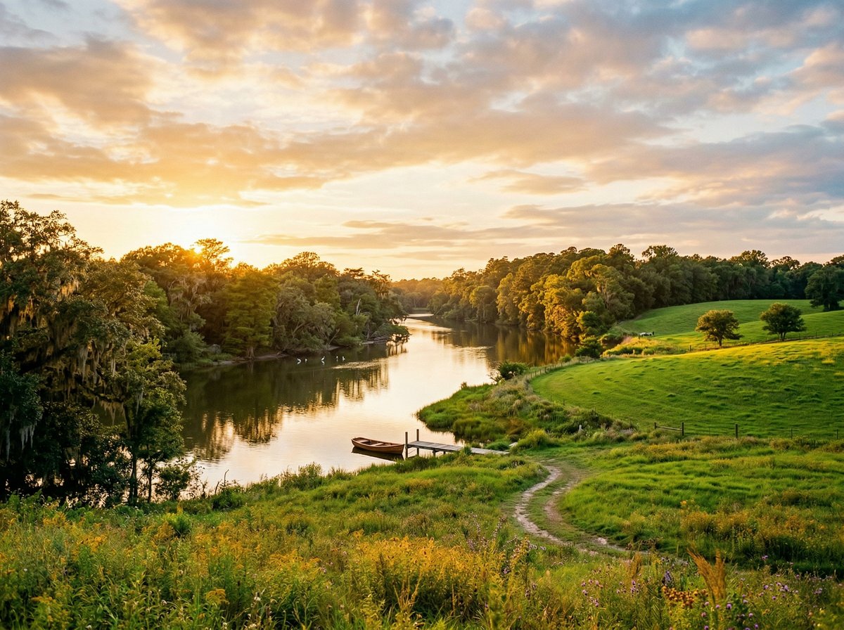 Riverfront land of the CFADD national campus in Pacolet, South Carolina